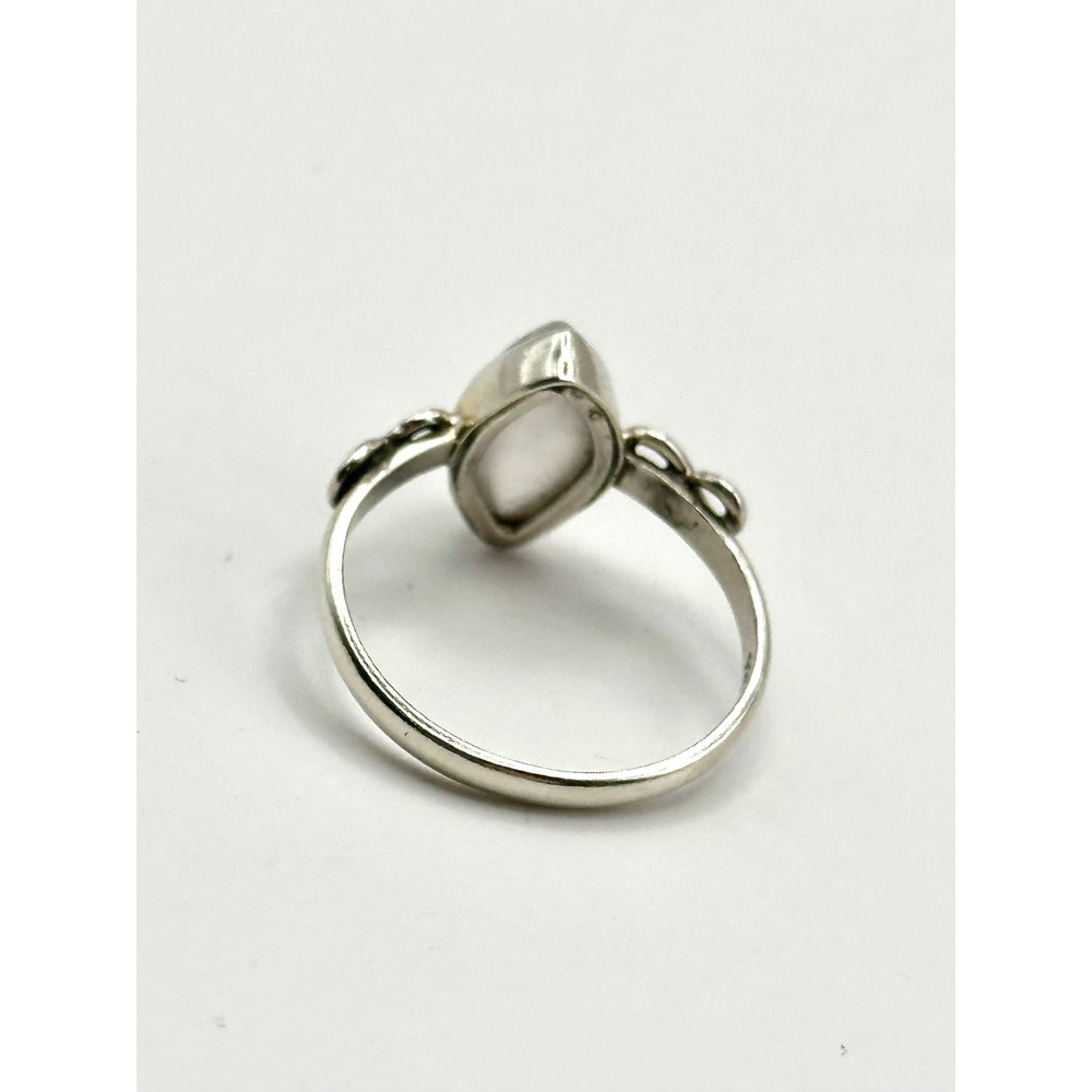 Dainty Marquise Rose Quartz Sterling Silver Handmade Ring‎ Size 5.75 - Picture 8 of 10